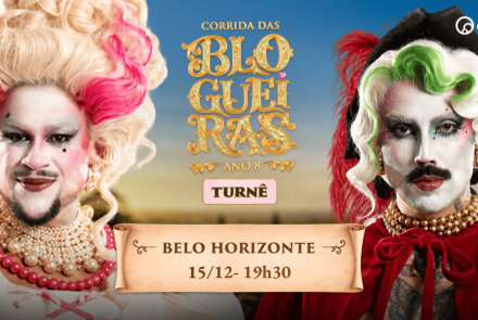 Foto de capa para a turne "Corrida das Blogueiras" no Minascentro, dia 15 de Dezembro 