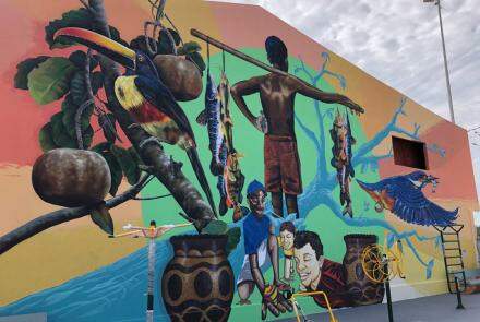 Painel realizado na edição 2022 do Arte em Cores, realizado na cidade de Marabá (PA)
